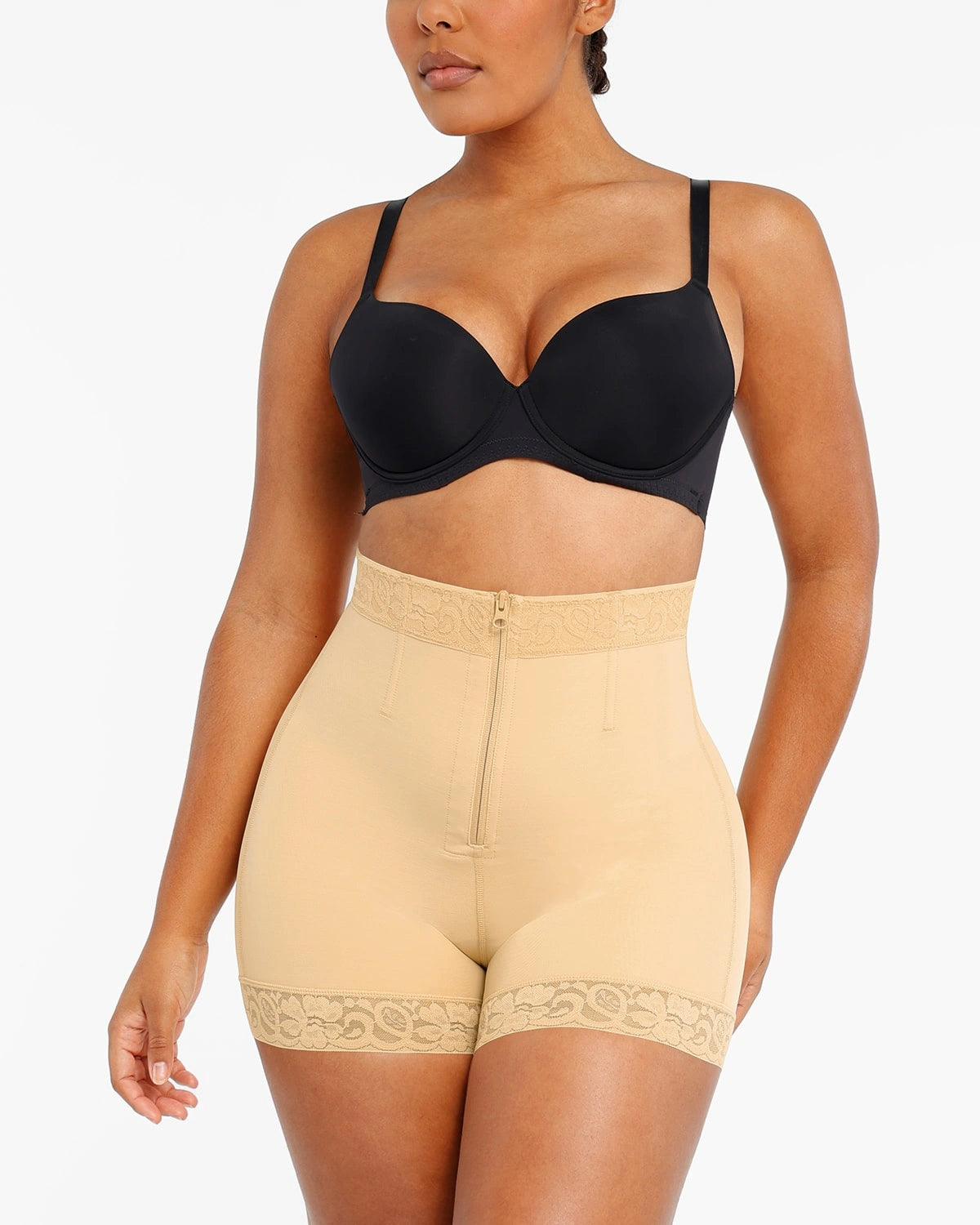 Kaylanie™ Boned High Waist Shaper Shorts