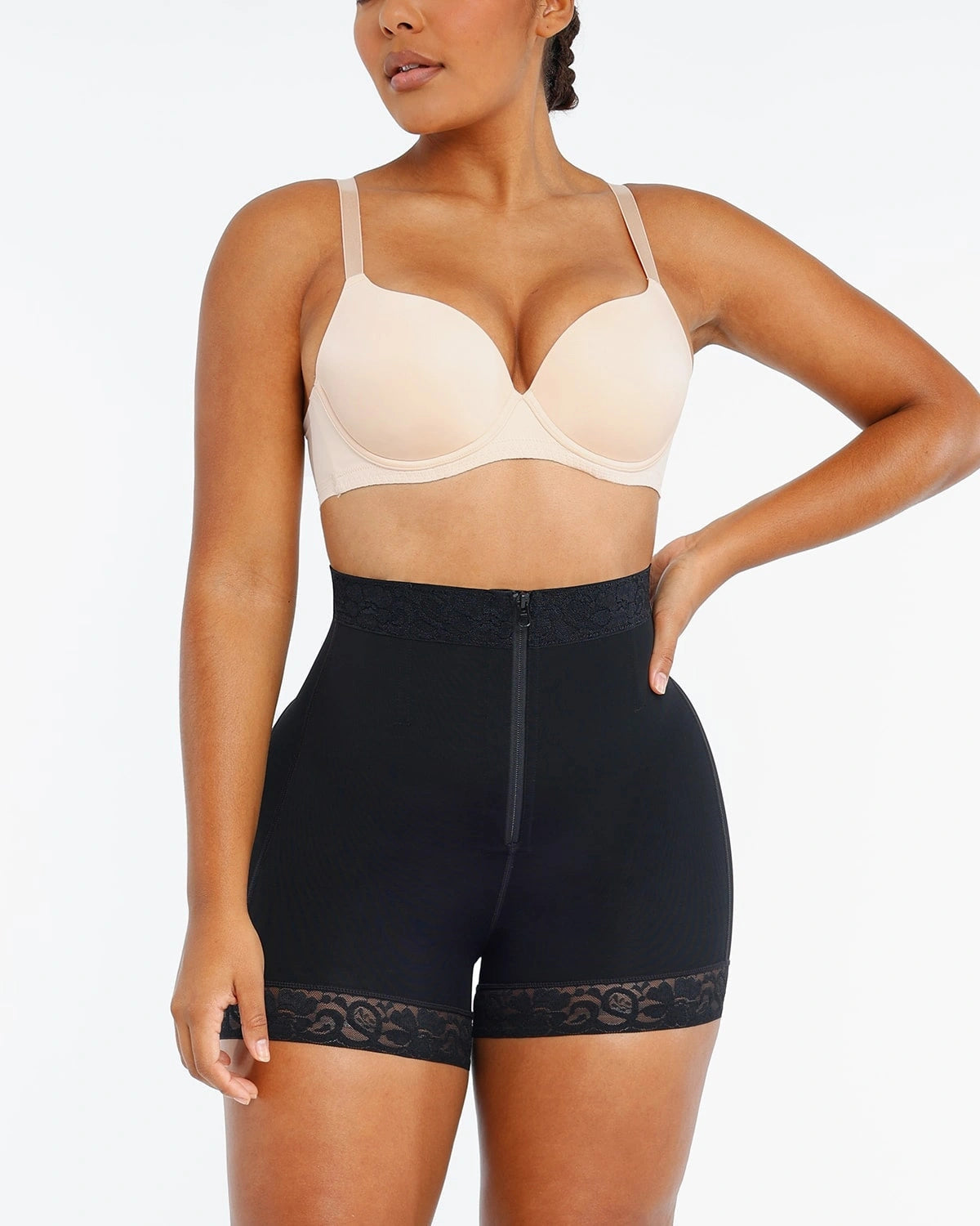 Kaylanie™ Boned High Waist Shaper Shorts